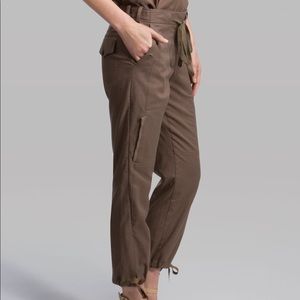 Halston Heritage Olive Green Cargo Skinny Tie